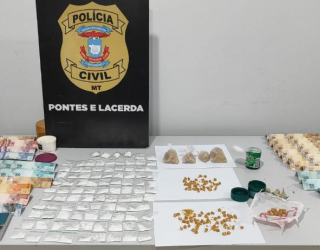 Pol�cia Civil prende 5 pessoas por tr�fico de drogas em Pontes e Lacerda