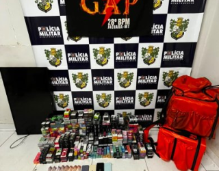 Pol�cia prende dois integrantes de fac��o com 668 cigarros eletr�nicos em Mato Grosso