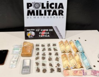 Pol�cia apreende adolescente de 17 anos com drogas e dinheiro em V�rzea Grande
