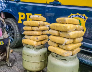 PRF apreende drogas escondidas em botijes de gs em MT
