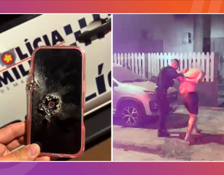 Mulher foge para o mato, escapa de ataque e leva tiro no celular em MT